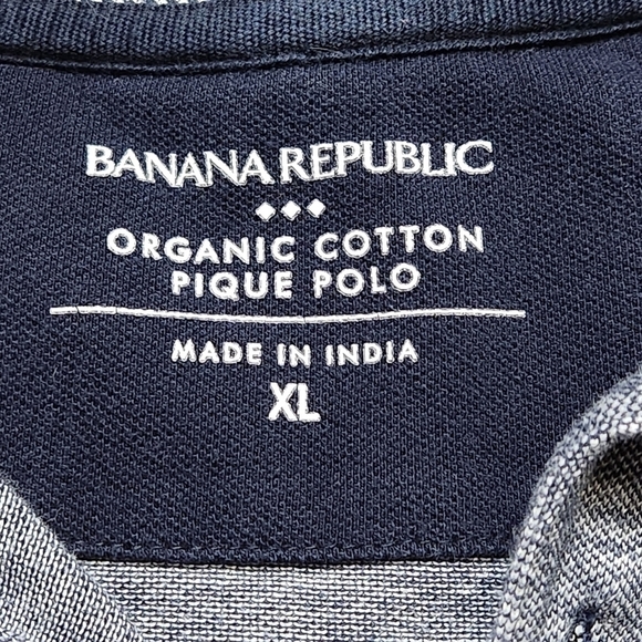 Polo shirt Collared Cotton Navy color Size XL BANANA REPUBLIC - Picture 9 of 9
